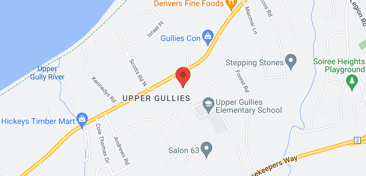 map of 9 Upper Gullies Elementary Road